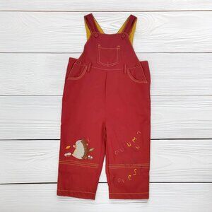 NWT Vintage Dani Hedgehog Overalls Size 3